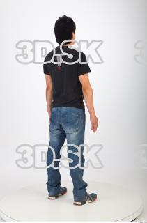 Whole body reference black tshirt blue jeans of Orville 0006
